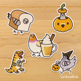 Halloween Pigeons Vinyl Stickers