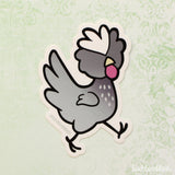 Lavender Polish Chicken 3" Vinyl Sticker