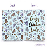 Pretty Polish A6 Mini Notebook - Crazy Chicken Lady