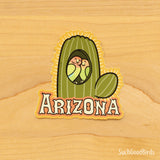 Arizona Lovebird Cactus - 3" Vinyl Sticker