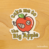 NYC Pigeon "Take Me to the Big Apple" - 3" Vinyl Sticker