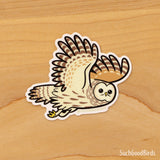 Barred Owl 3" Vinyl Sticker