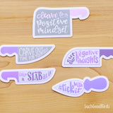 Motivational Knives - "Take a STAB at It" - 4" Vinyl Sticker