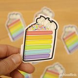 Rainbow Cake 3" Vinyl Sticker