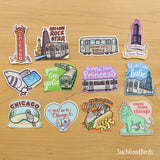 Chicago L Train - Brown Line Baddie - 3.5" Vinyl Sticker - subway mass transit sticker