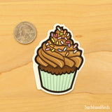 Chocolate Cupcake 3" Vinyl Sticker