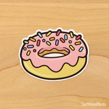 Pink Donut 3" Vinyl Sticker