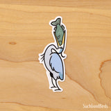 Great Blue Heron 3" Vinyl Sticker