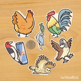 Chicken Serama Rooster 3" Vinyl Sticker