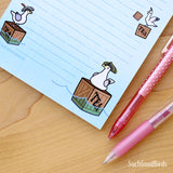Boston Seagulls Tea Party 5"x7" Note Pad