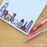 Meet me in Chicago 5"x7" Note Pad