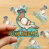 Oklahoma Pigeon - 3" Vinyl Sticker