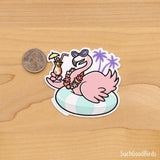 Party Flamingo 3" Vinyl Sticker
