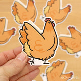 Chicken Rhode Island Red Hen 3" Vinyl Sticker