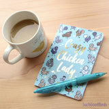 Pretty Polish A6 Mini Notebook - Crazy Chicken Lady