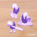 Birds with Knives 3" Vinyl Stickers - Set of 3