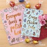 Pretty Polish A6 Mini Notebook - Crazy Chicken Lady