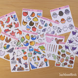 Desserts 3.5" x 4.75" PAPER Sticker Sheet