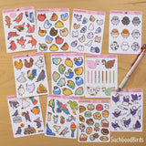 Desserts 3.5" x 4.75" PAPER Sticker Sheet