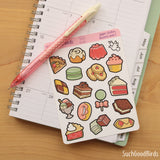 Desserts 3.5" x 4.75" PAPER Sticker Sheet