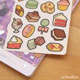 Desserts 3.5" x 4.75" PAPER Sticker Sheet